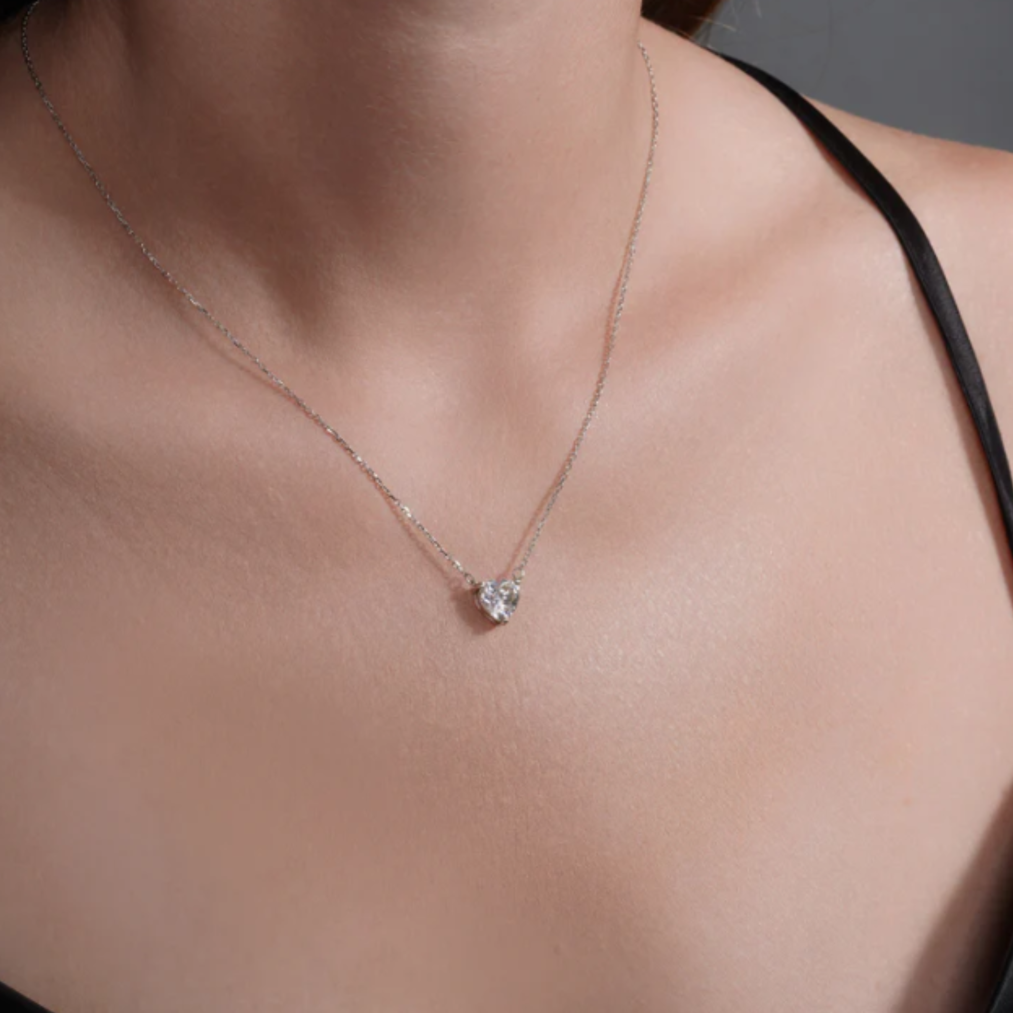 Heart Pendant Dainty Necklace