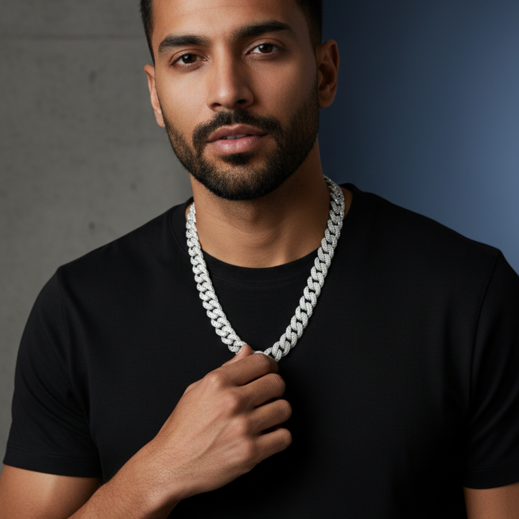 Sterling Silver 9.5mm Miami Curb Chain