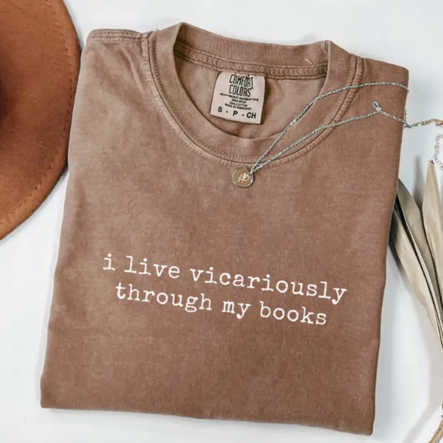 I live Vicariously Through My Books Shirt